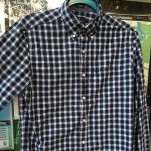 American Eagle Paid Button Down Shirt - Small